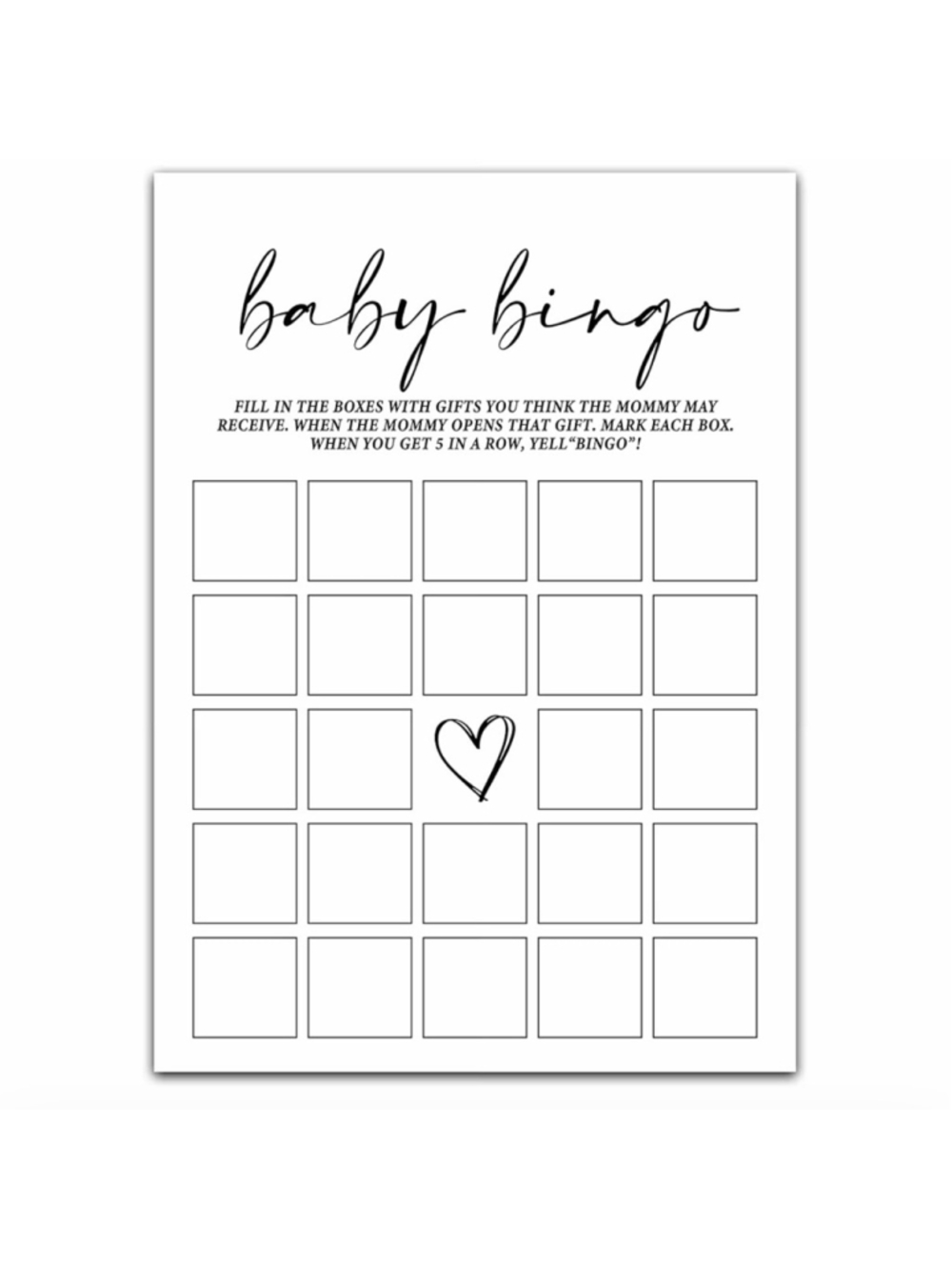 NEW Baby Shower Games(5" X 7"), 30 Sets Baby Bingo Cards - Picture 3 of 7